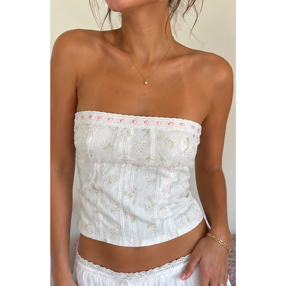 Altar’d State Floral Corset Crop Top Fairy Romantic Coquette Soft Girl Size XS - Picture 1 of 9
